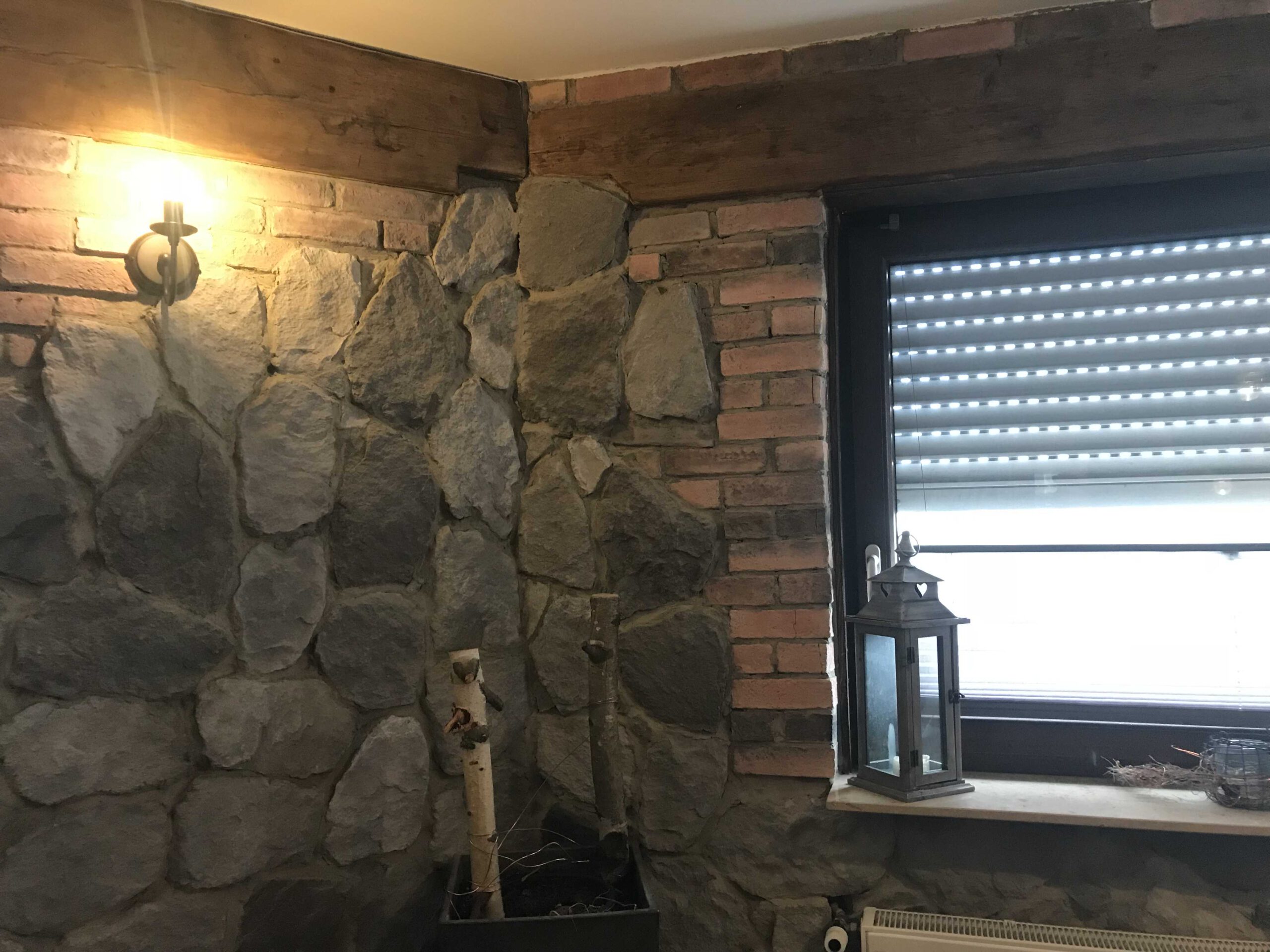 Field Stone gray und Masterbrick Wandverblender Bauernstube Wölfersheim