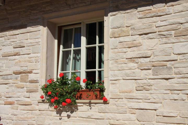 Mix Rustico mit Fenster und Blumen