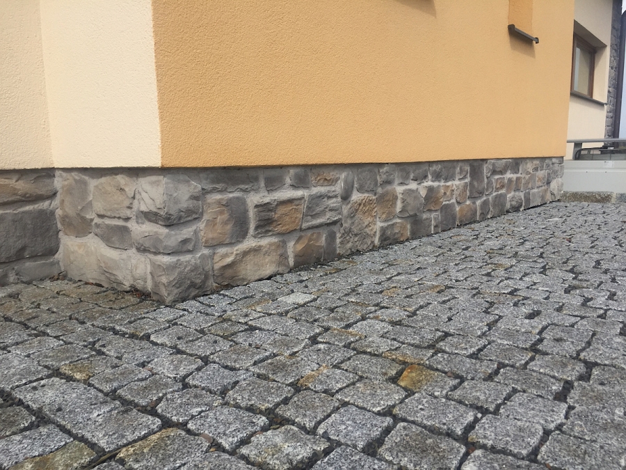 Verblender Mix Grigio Sockeldverkleidung mit Ecken
