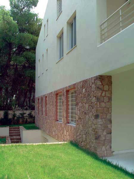 Wandverblender Field Stone brown Fassadendetail