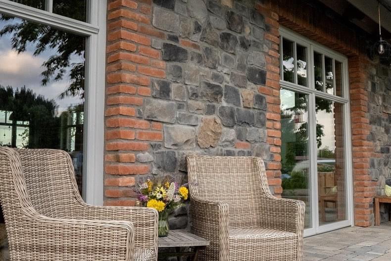 Wandverblender Mix Grigio Aussenwandverkleidung Terrasse