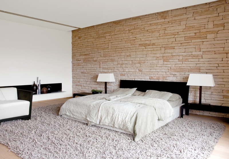 Wandverblender Split Sandstone Roma im Schlafzimmer